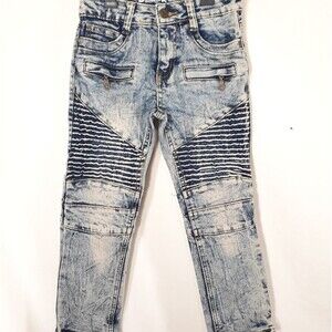 Denim & Rivets Sz 4T Distressed Blue Jeans unisex
